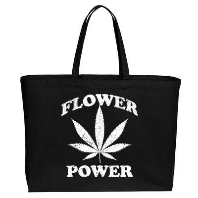 Flower Power Cotton Canvas Jumbo Tote