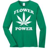 Flower Power Ladies Long Sleeve Shirt