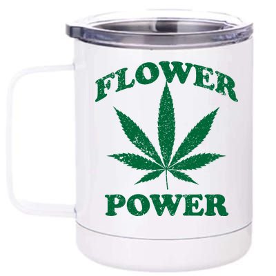 Flower Power 12 oz Stainless Steel Tumbler Cup