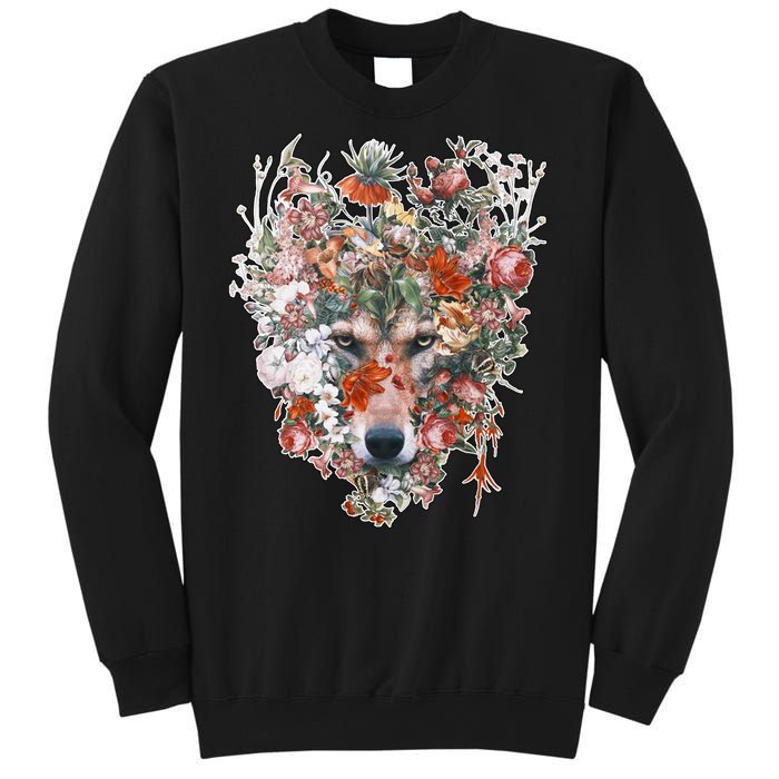 Flower Wolf Wilderness Floral Sweatshirt