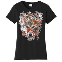 Flower Wolf Wilderness Floral Women's T-Shirt