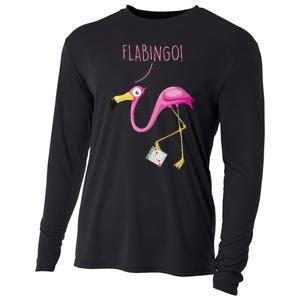 Flabingo! Lucky Player Bingo Player Bingo Addict Cooling Performance Long Sleeve Crew