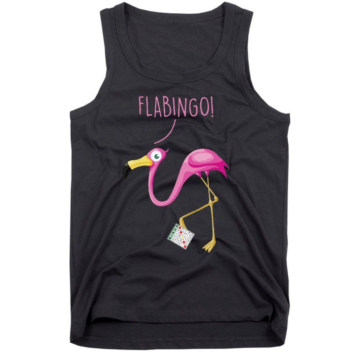 Flabingo! Lucky Player Bingo Player Bingo Addict Tank Top