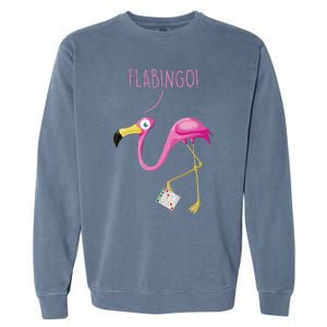 Flabingo! Lucky Player Bingo Player Bingo Addict Garment-Dyed Sweatshirt