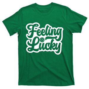 Feeling Lucky Pickleball Sport St. Patrick's Day T-Shirt