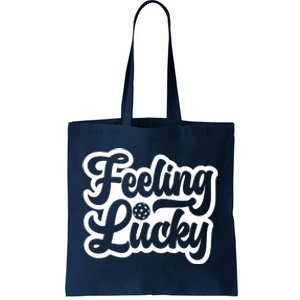 Feeling Lucky Pickleball Sport St. Patrick's Day Tote Bag