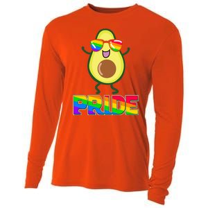 Funny LGBT Pride Avocado Cooling Performance Long Sleeve Crew