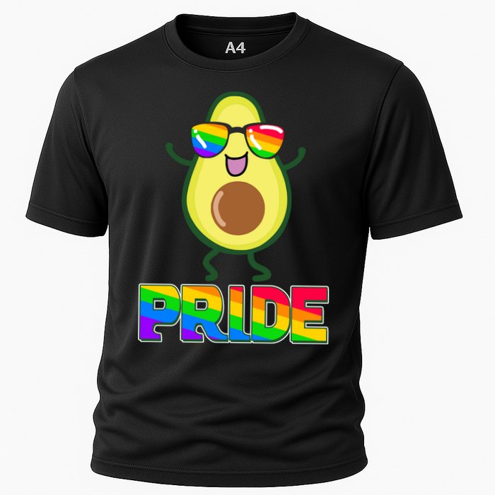 Funny LGBT Pride Avocado Cooling Performance Crew T-Shirt