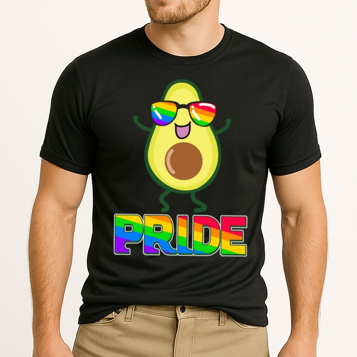 Funny LGBT Pride Avocado Cooling Performance Crew T-Shirt