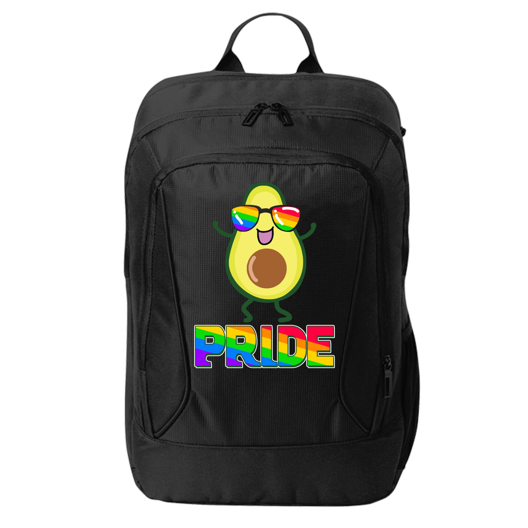 Funny LGBT Pride Avocado City Backpack