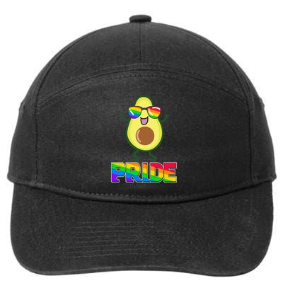 Funny LGBT Pride Avocado 7-Panel Snapback Hat