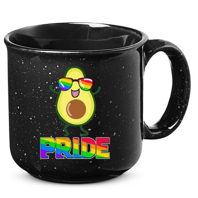 Funny LGBT Pride Avocado 15oz Campfire Ceramic Mug
