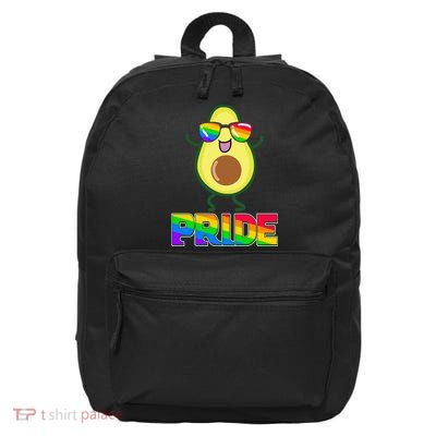 Funny LGBT Pride Avocado 16 in Basic Backpack
