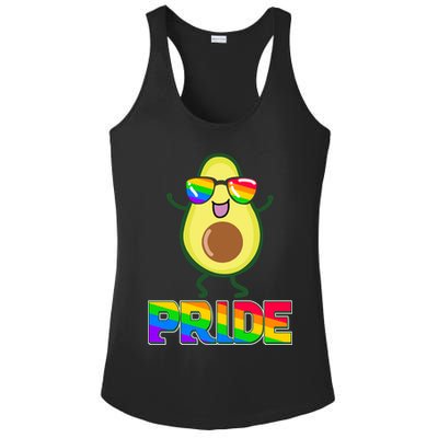 Funny LGBT Pride Avocado Ladies PosiCharge Competitor Racerback Tank