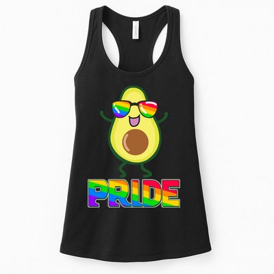 Funny LGBT Pride Avocado Womens Tank Top
