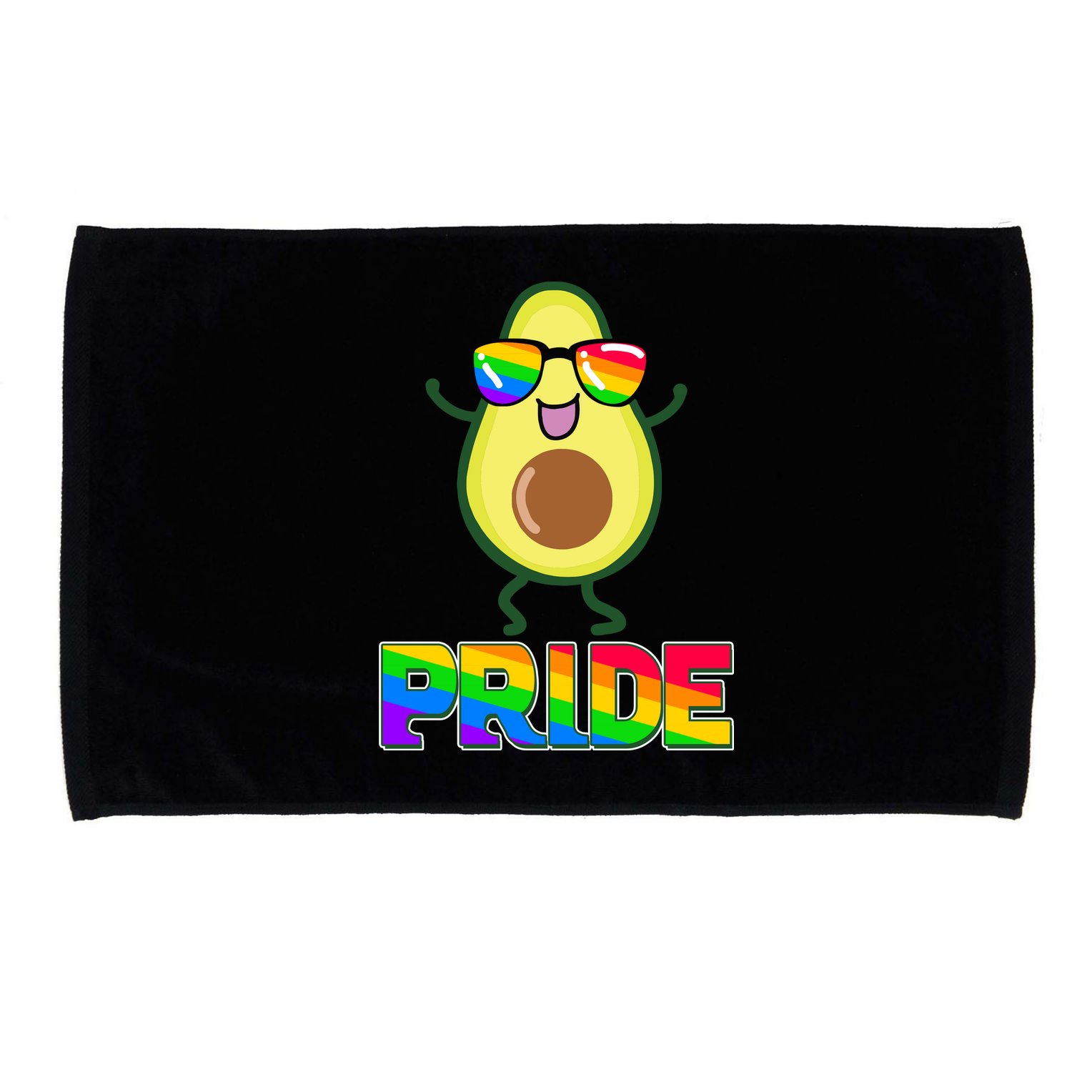 Funny LGBT Pride Avocado Microfiber Hand Towel