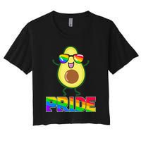 Funny LGBT Pride Avocado Crop Top