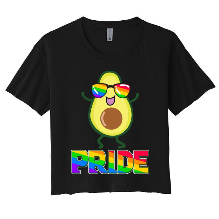 Funny LGBT Pride Avocado Crop Top