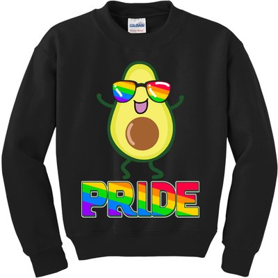 Funny LGBT Pride Avocado Kids Sweatshirt