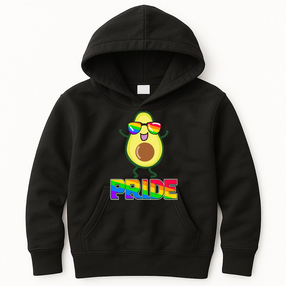 Funny LGBT Pride Avocado Kids Hoodie
