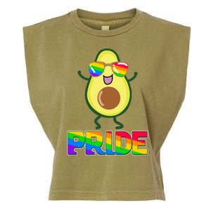 Funny LGBT Pride Avocado Garment-Dyed Women's Muscle Tee