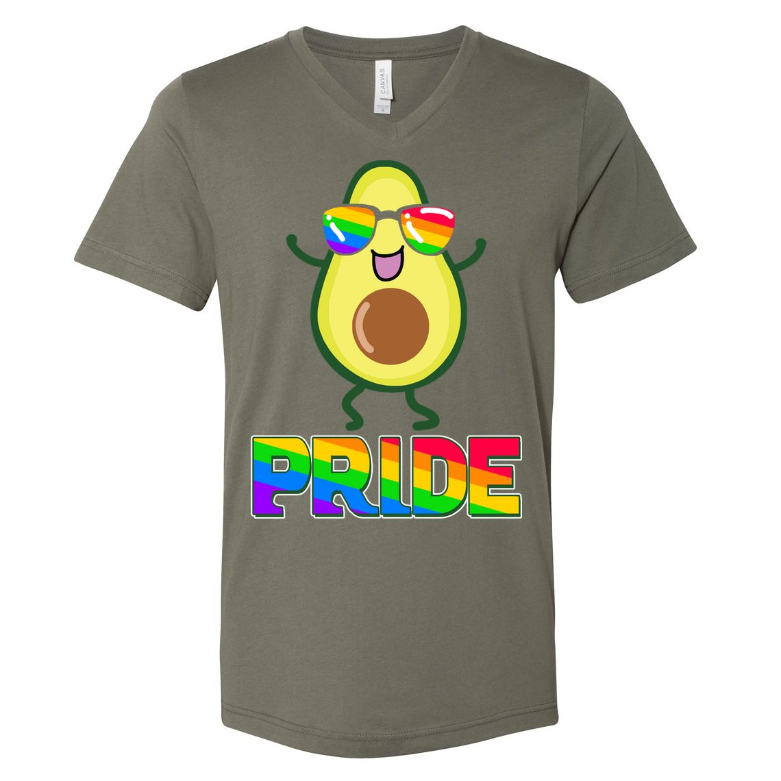 Funny LGBT Pride Avocado V-Neck T-Shirt
