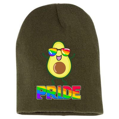 Funny LGBT Pride Avocado Short Acrylic Beanie
