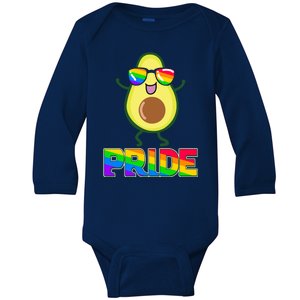 Funny LGBT Pride Avocado Baby Long Sleeve Bodysuit