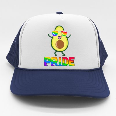 Funny LGBT Pride Avocado Trucker Hat