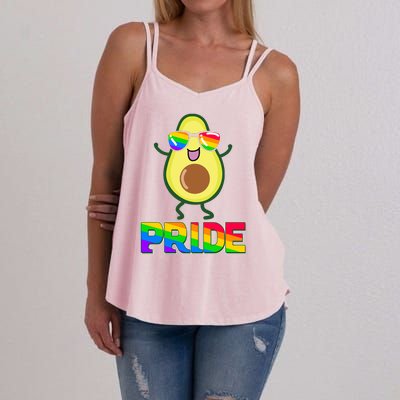 Funny LGBT Pride Avocado Women's Strappy Tank