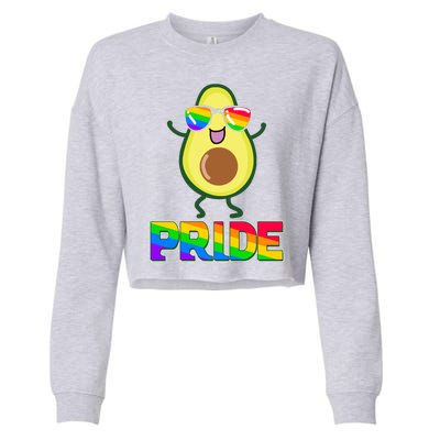 Funny LGBT Pride Avocado Cropped Pullover Crew