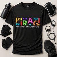 Funny Latvian Piragi Latvia Food Pride Gift Cooling Performance Crew T-Shirt