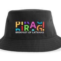 Funny Latvian Piragi Latvia Food Pride Gift Sustainable Bucket Hat