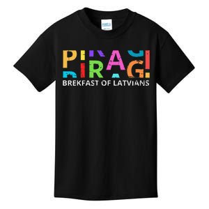 Funny Latvian Piragi Latvia Food Pride Gift Kids T-Shirt