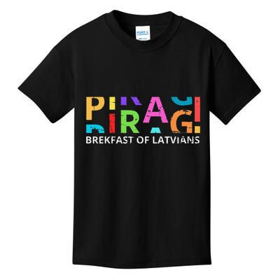 Funny Latvian Piragi Latvia Food Pride Gift Kids T-Shirt