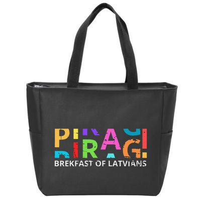 Funny Latvian Piragi Latvia Food Pride Gift Zip Tote Bag
