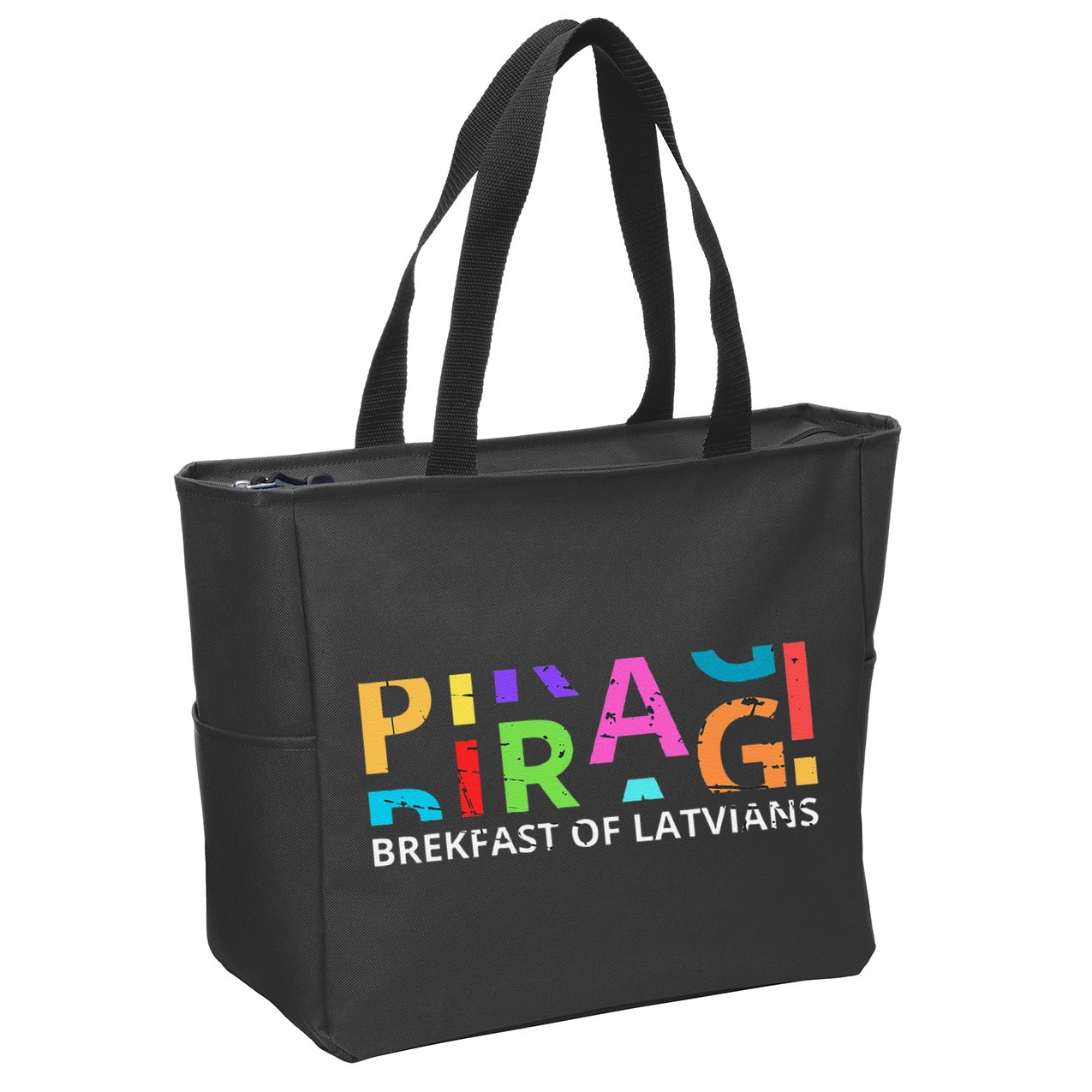 Funny Latvian Piragi Latvia Food Pride Gift Zip Tote Bag