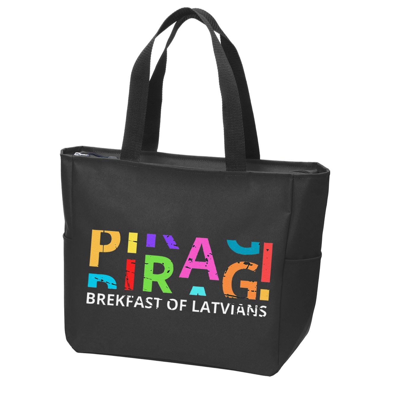 Funny Latvian Piragi Latvia Food Pride Gift Zip Tote Bag