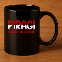 Funny Latvian Piragi Latvia Pride Food Lovers Gift 11oz C Handle Ceramic Mug
