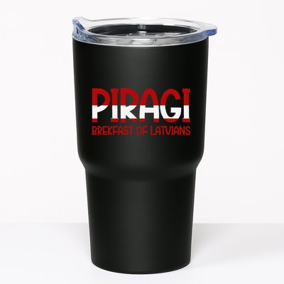 Funny Latvian Piragi Latvia Pride Food Lovers Gift Tumbler
