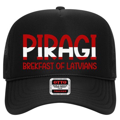Funny Latvian Piragi Latvia Pride Food Lovers Gift Trucker Hat