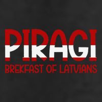 Funny Latvian Piragi Latvia Pride Food Lovers Gift Golf Towel