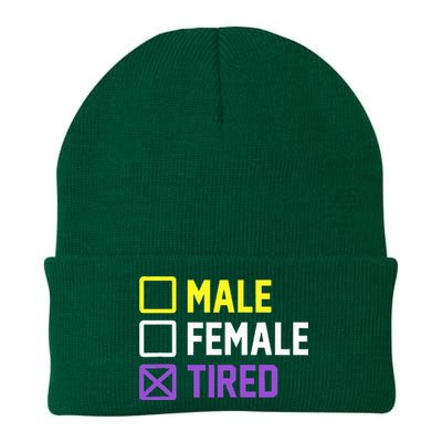 Funny Lgbt Pride Flag Non Binary Knit Cap Winter Beanie