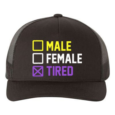 Funny Lgbt Pride Flag Non Binary Yupoong Adult 5-Panel Trucker Hat