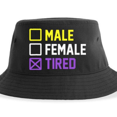 Funny Lgbt Pride Flag Non Binary Sustainable Bucket Hat