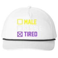 Funny Lgbt Pride Flag Non Binary Snapback Five-Panel Rope Hat