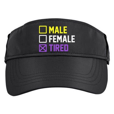 Funny Lgbt Pride Flag Non Binary Adult Drive Performance Visor