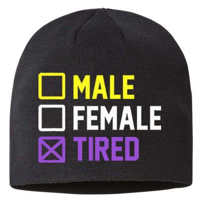 Funny Lgbt Pride Flag Non Binary Sustainable Beanie