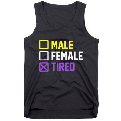 Funny Lgbt Pride Flag Non Binary Tank Top