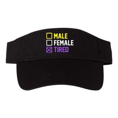 Funny Lgbt Pride Flag Non Binary Valucap Bio-Washed Visor